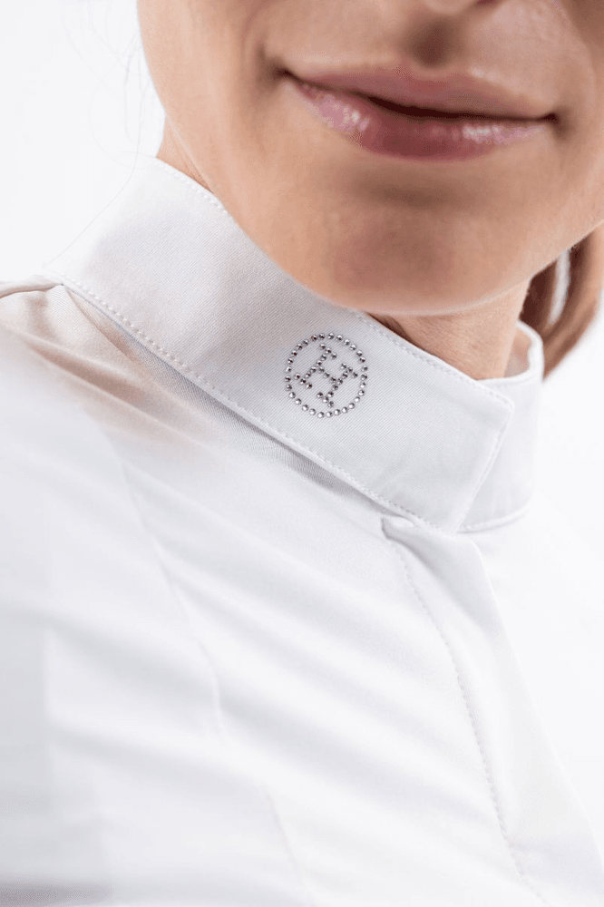 Harcour Stella Competition Polo LS White