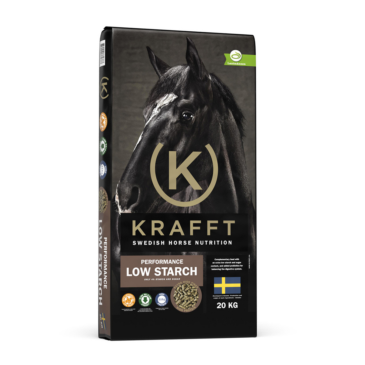 Starch Performer Krafft Low Starch Performance 20kg - Løvstad Hestesport