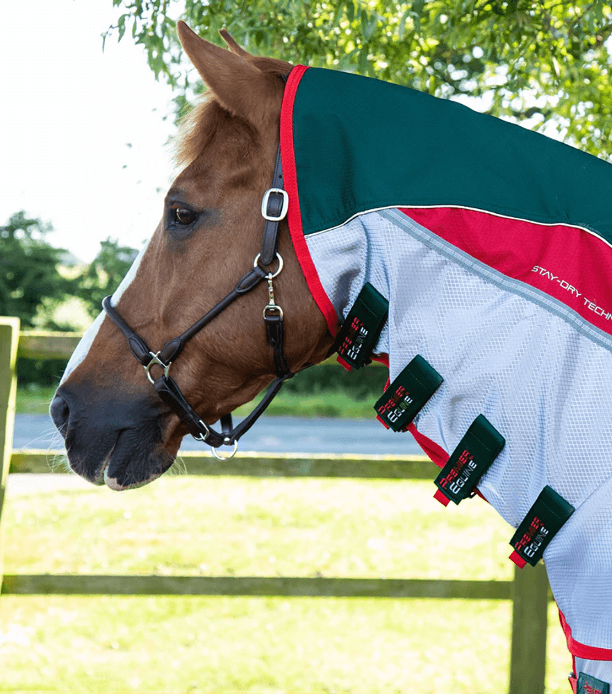 Premier Equine Buster Stay-Dry Super Lite Fly Rug with Surcingles Green